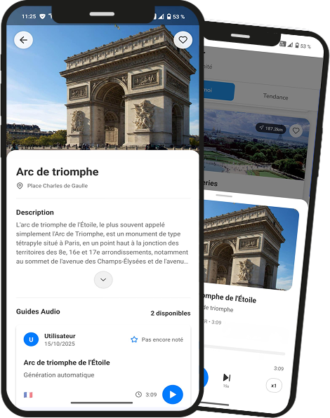 Interface de l'application Nook