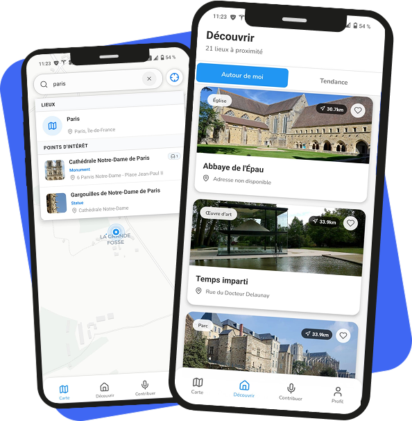 Aperçu de l'application Nook